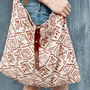 Ethnic Print Shoulder Bag  Cross-Body Bag  tote cloth bag